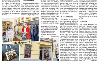 Sparen und staunen, Kleiderpracht in der TZ